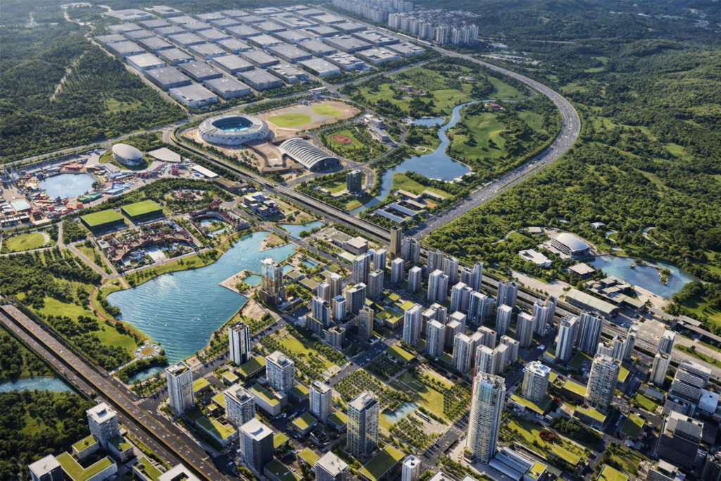 vedhasrrrcounty open plots on srisailam highway Hyderabad